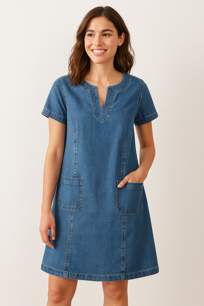 Freja® | Blød Denim Kjole
